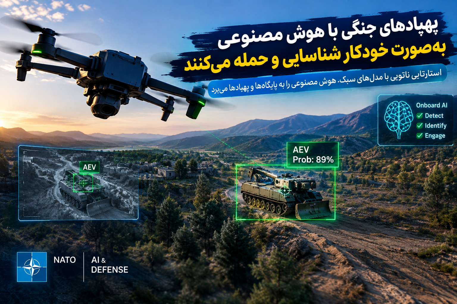 مدل‌های کوچک هوش مصنوعی به پهپادها امکان شناسایی و حمله خودکار به اهداف میدانِ نبرد را می‌دهند